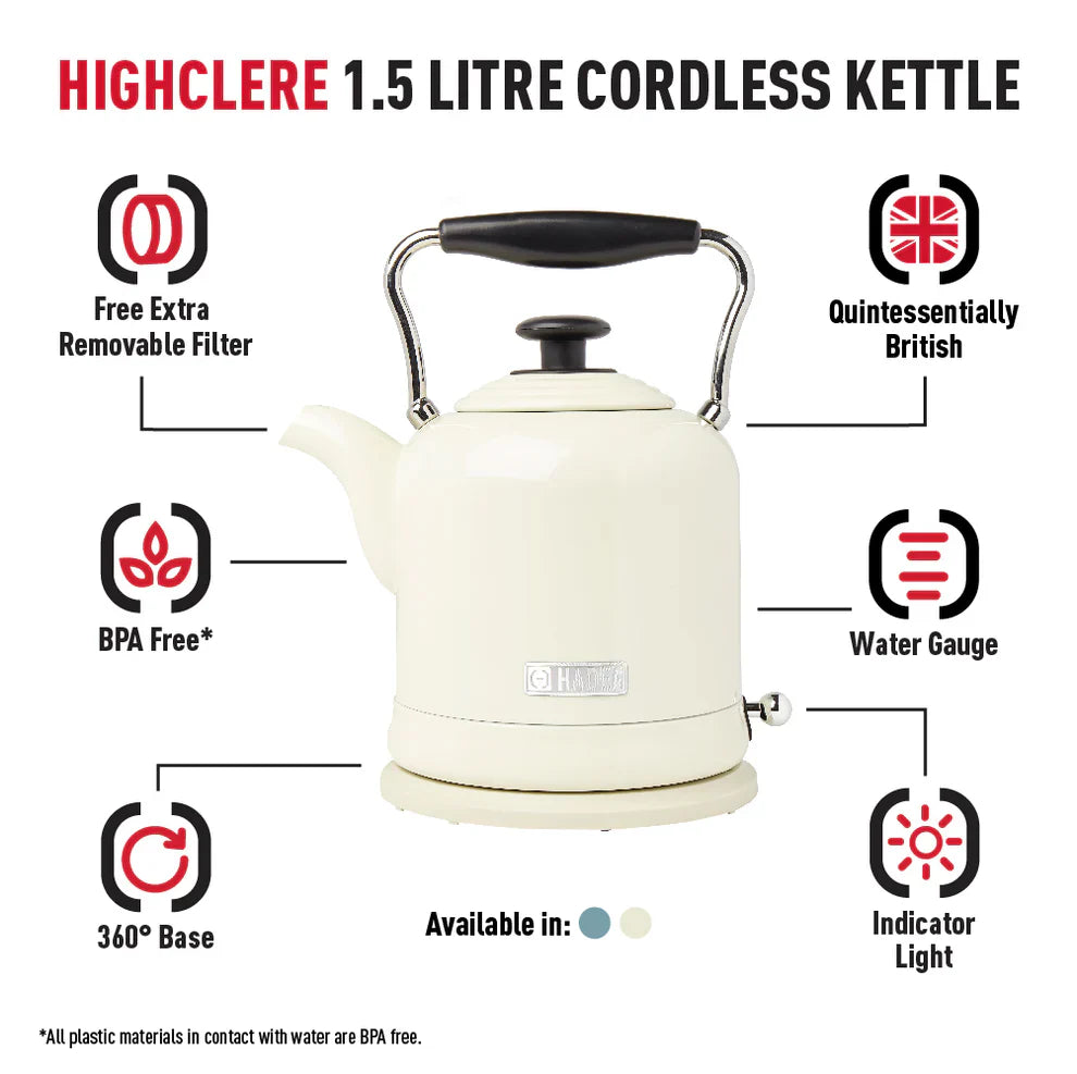 Haden Highclere Cream Kettle