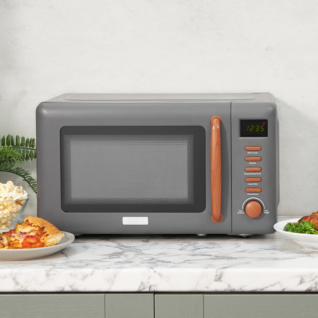 Haden Dorchester Grey Microwave