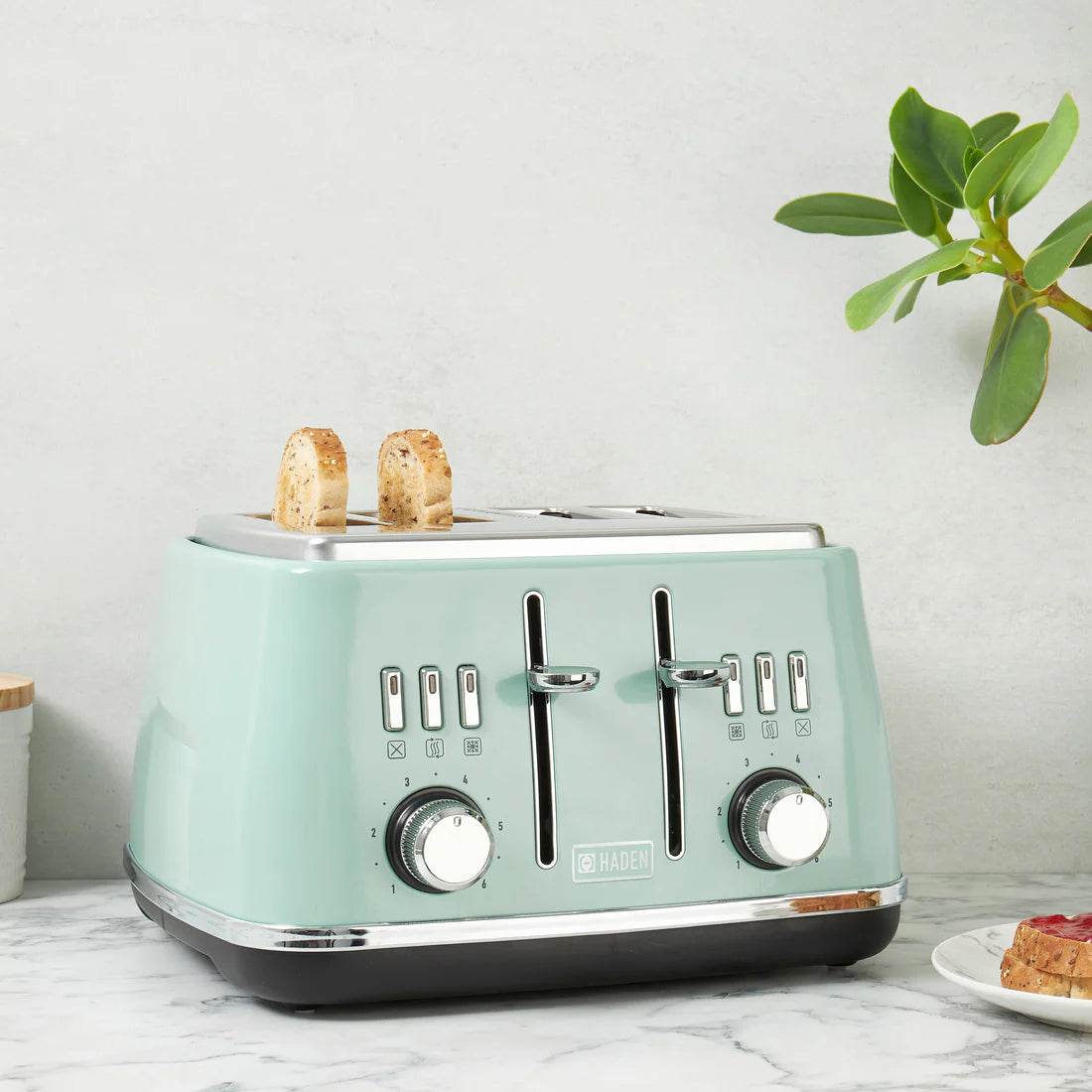 Haden Cotswold 4 Slice Toaster - Sage