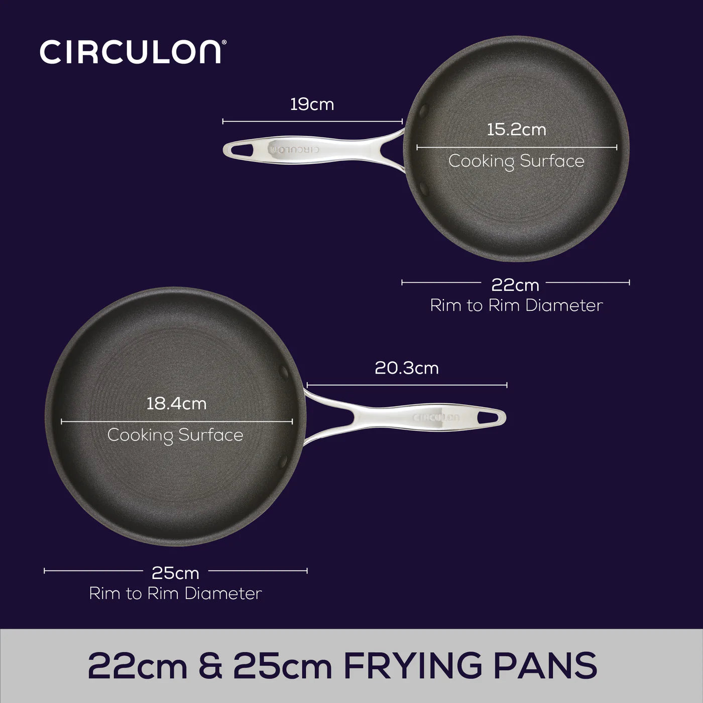 Circulon ScratchDefense™ Extreme Non-Stick Frying Pan Twin Pack