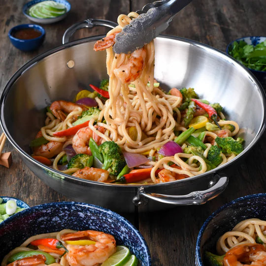 Hestan ProBond™ Induction Stainless Steel Wok & Lid - 36cm