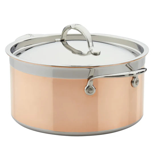 Hestan CopperBond™ Induction Copper Stock Pot with Lid – 24cm (5.7L)