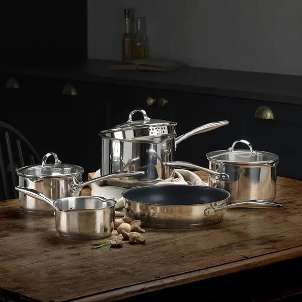 Stellar Profile, 5 Piece Draining Saucepan Set
