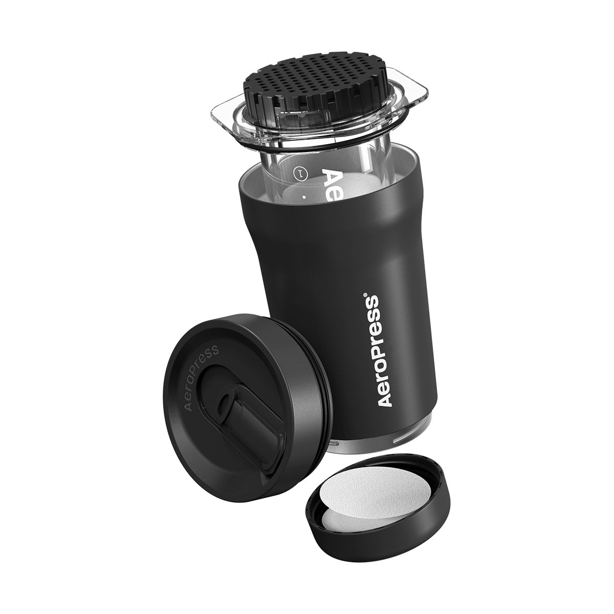 AeroPress Go Plus (Black) - Complete Travel Coffee System