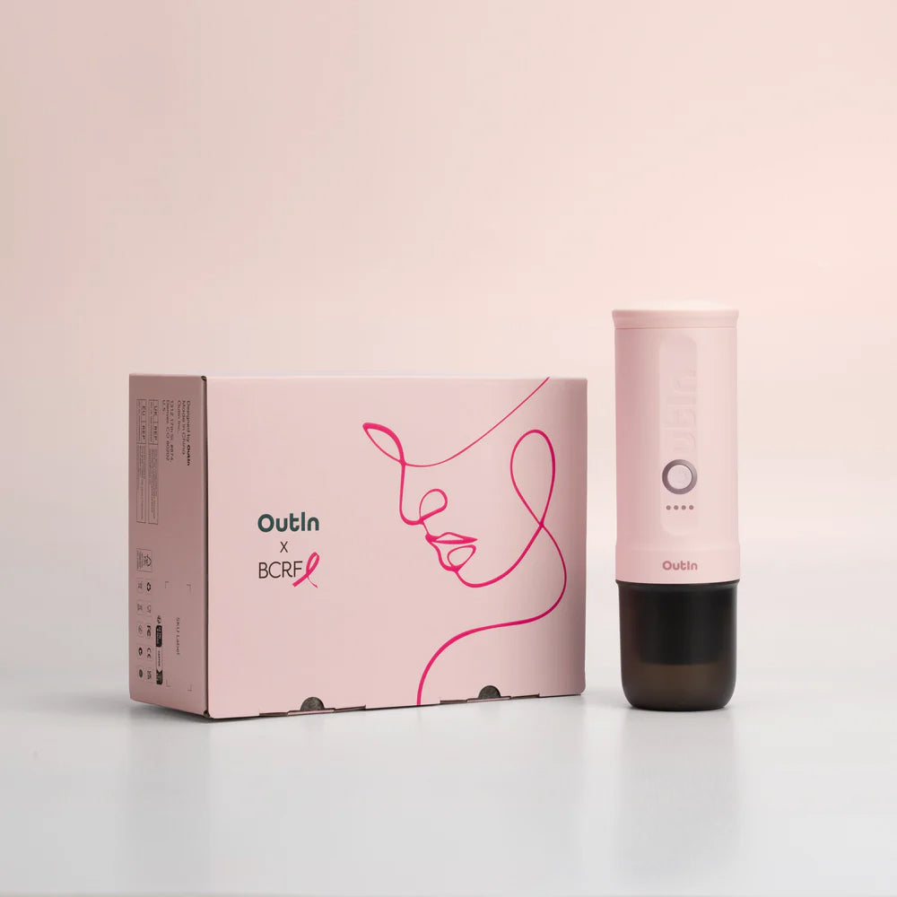 OutIn Nano Portable Espresso Machine (Rose Quartz) x BCRF Gift Set