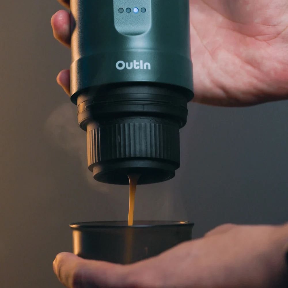 OutIn Nano Portable Espresso Machine – OutIn Teal
