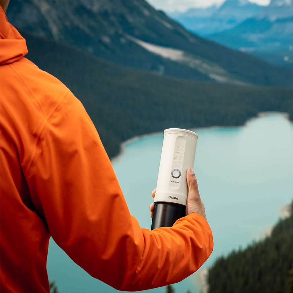 OutIn Nano Portable Espresso Machine – Pearl White