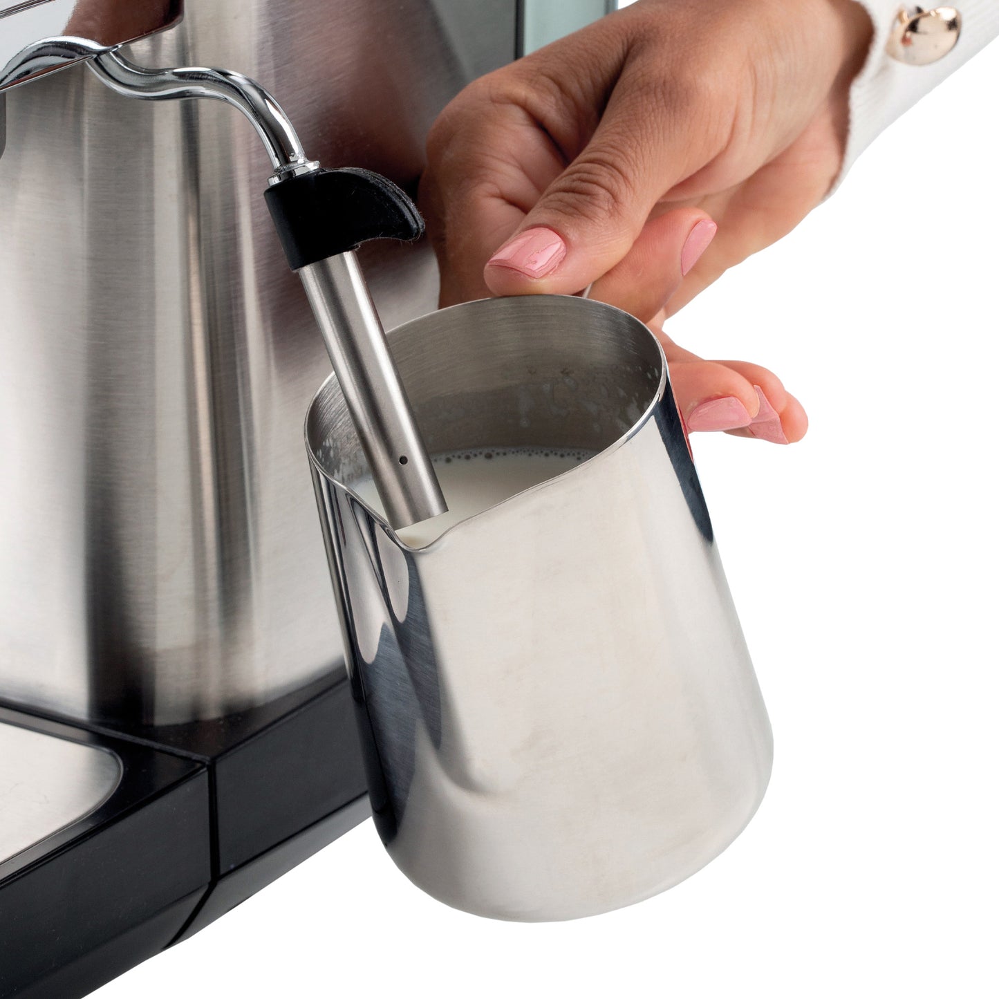 Ariete Metal Slim Espresso Coffee Maker – Brushed Stainless Steel