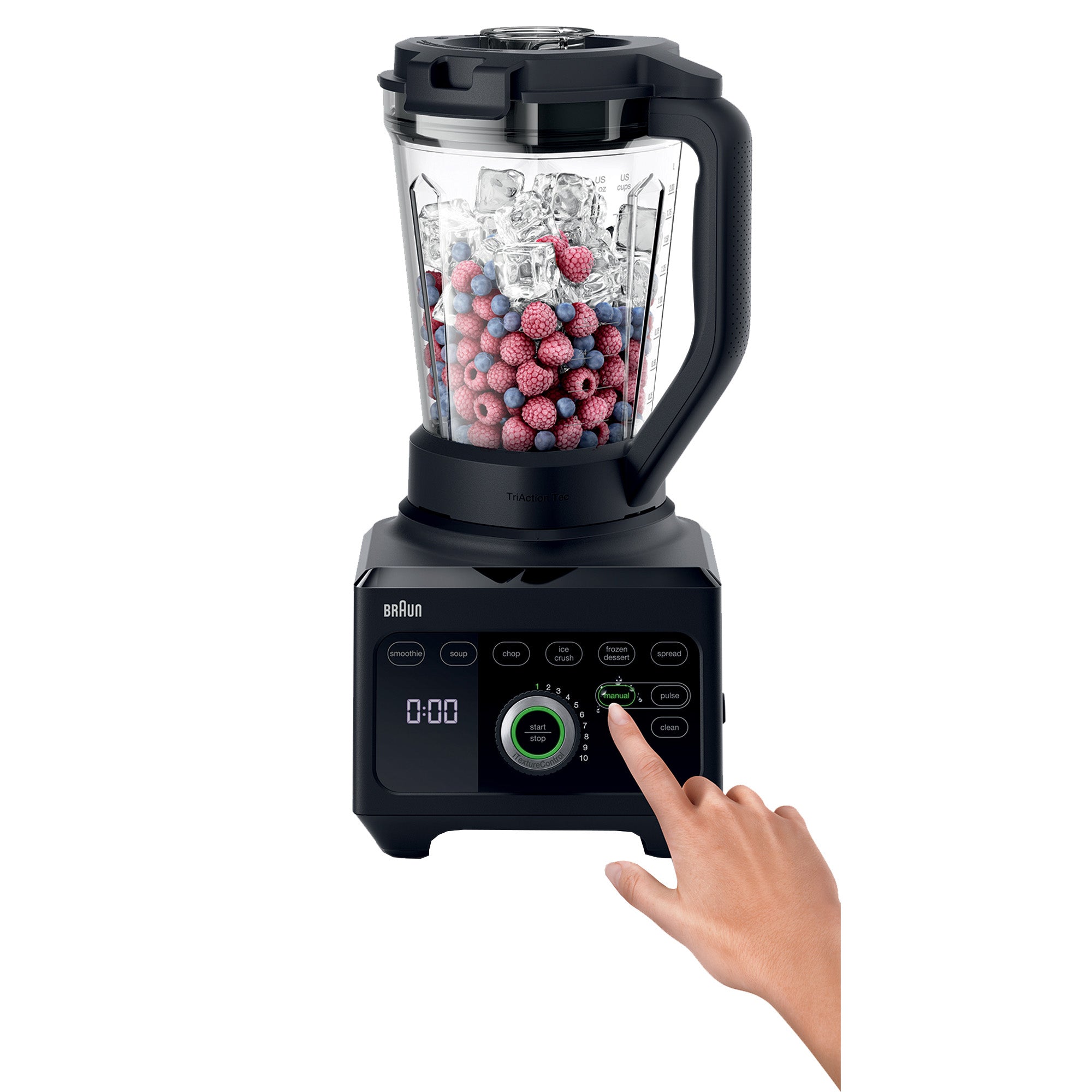 Braun 1600W 3L PowerBlend 9 Jug Blender Black