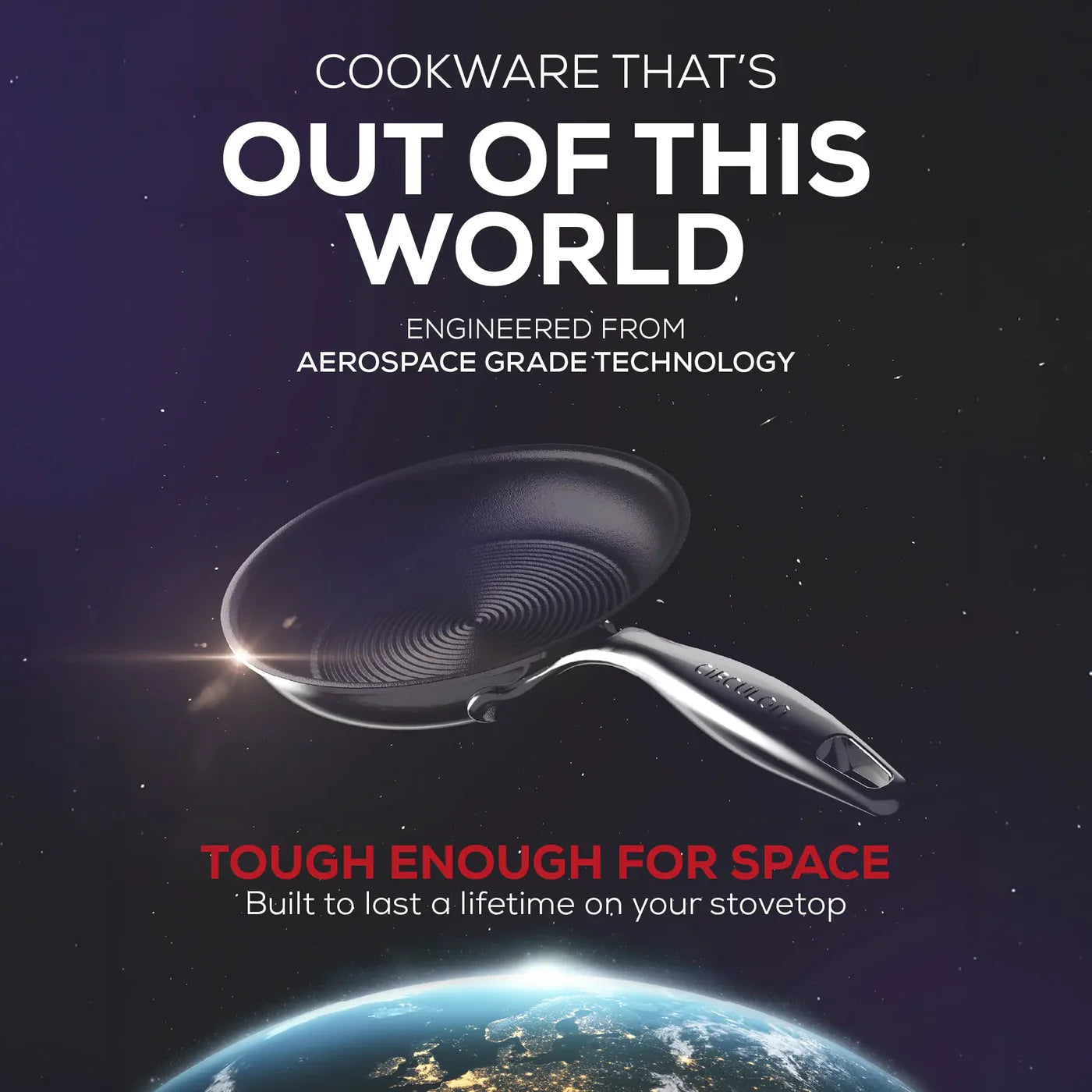 Circulon Clad Series Covered Saucepan