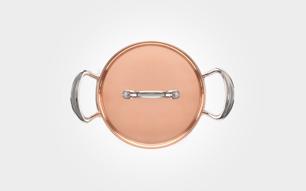 Samuel Groves Copper Induction Casserole Pan with Lid