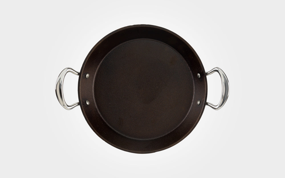 Samuel Groves Britannia Cast Iron Double Handled Skillet