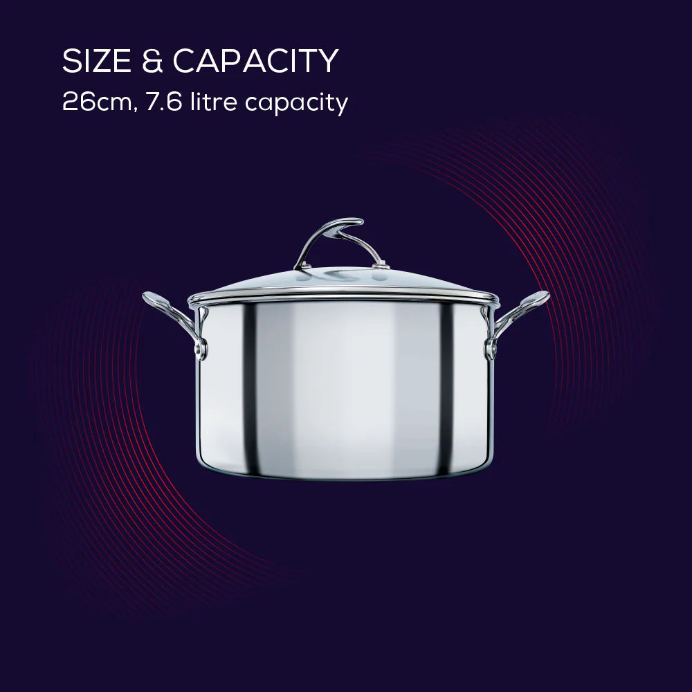 Circulon SteelShield™ Hybrid Non-Stick Stockpot & Lid – 7.6 Litre
