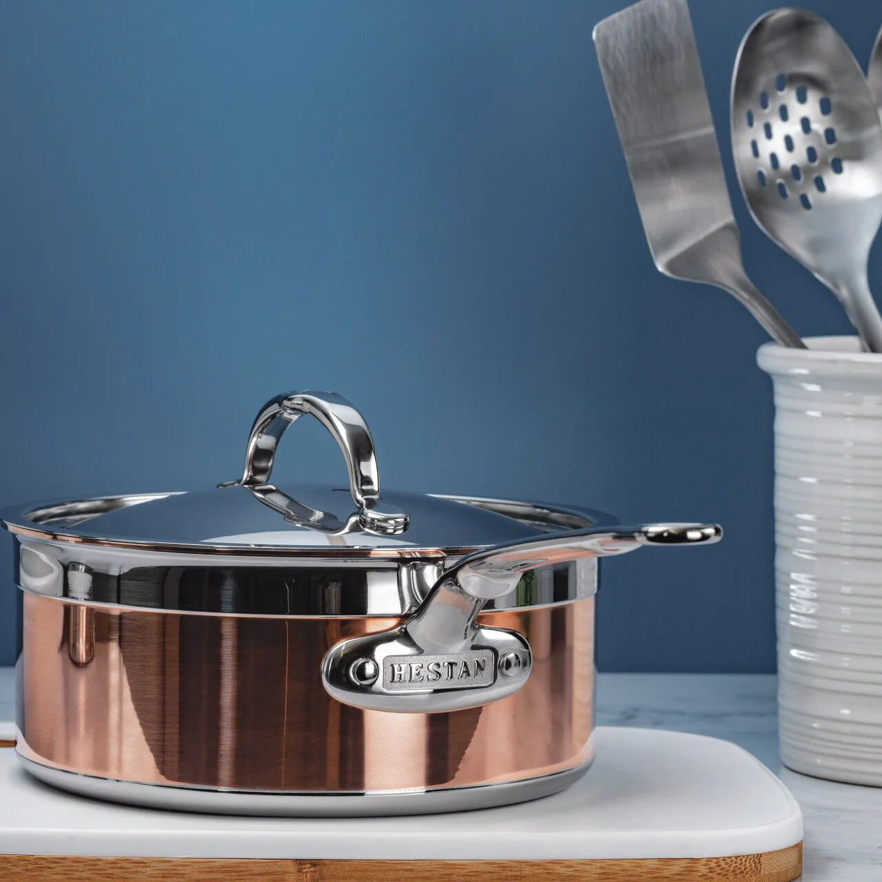 Hestan CopperBond™ Induction Copper Saucepan & Lid
