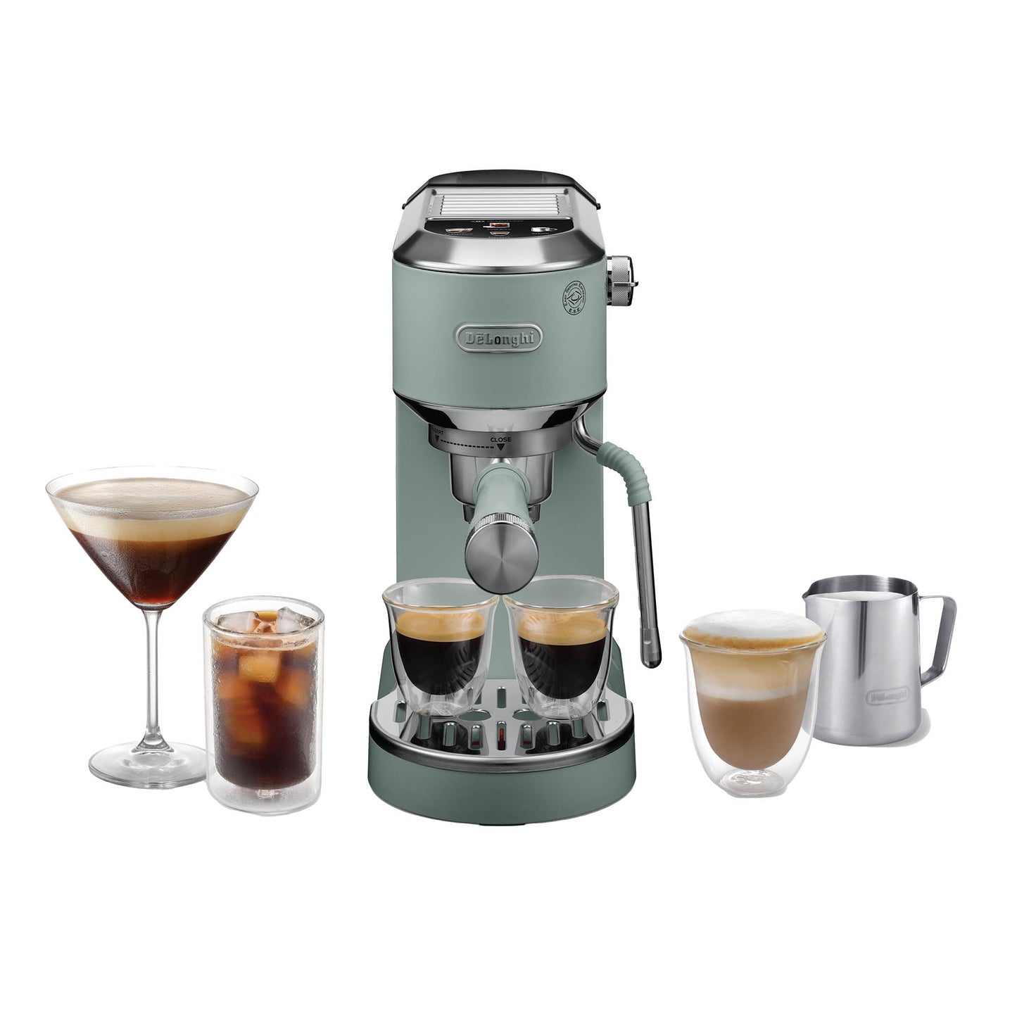 De’Longhi Dedica Duo Manual Espresso Machine - Green