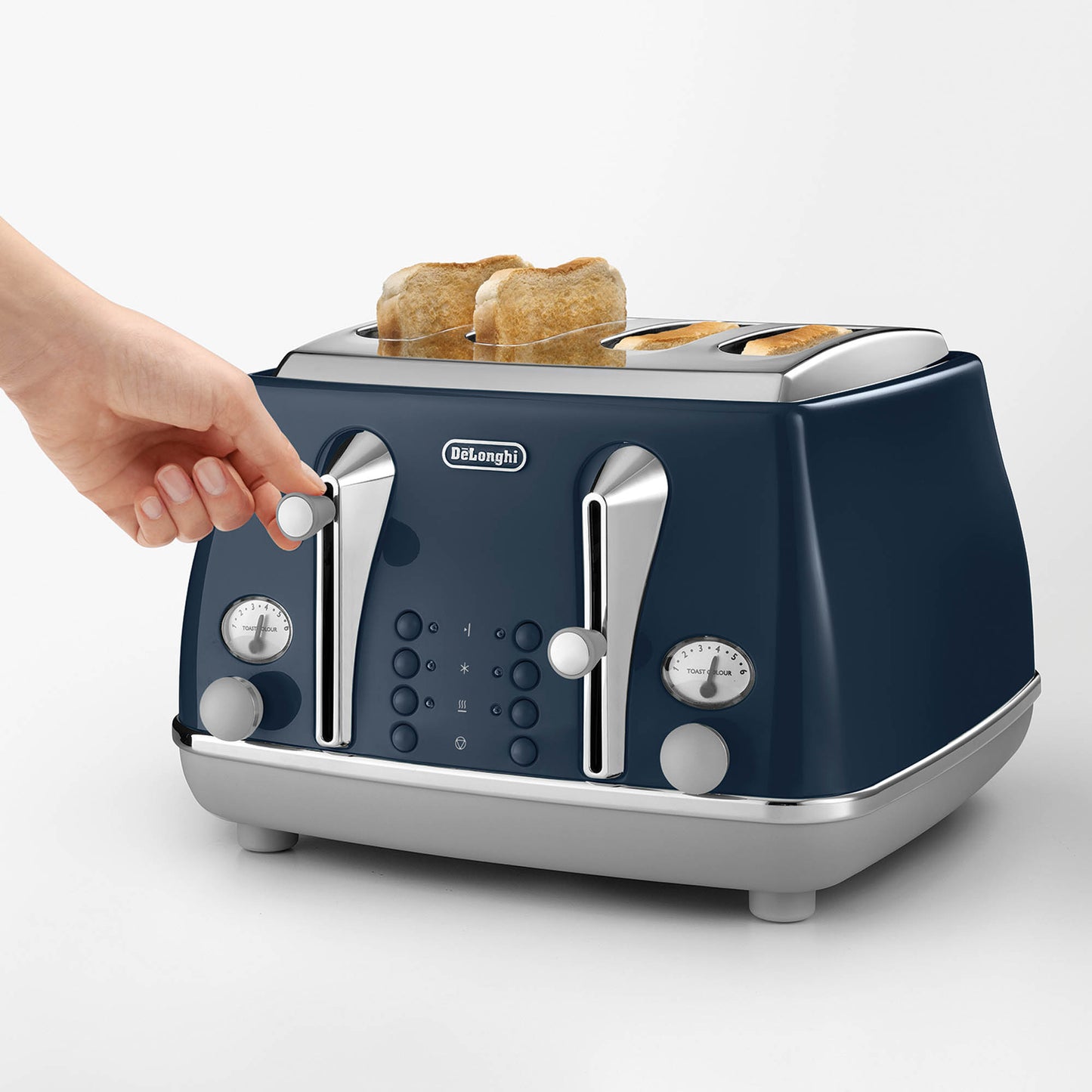 De’Longhi 4 Slice Icona Capitals Toaster – London Blue