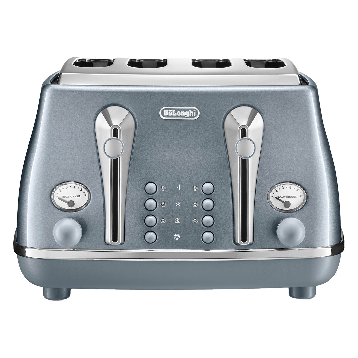 De’Longhi 4-Slice Icona Metallics Toaster – Azure