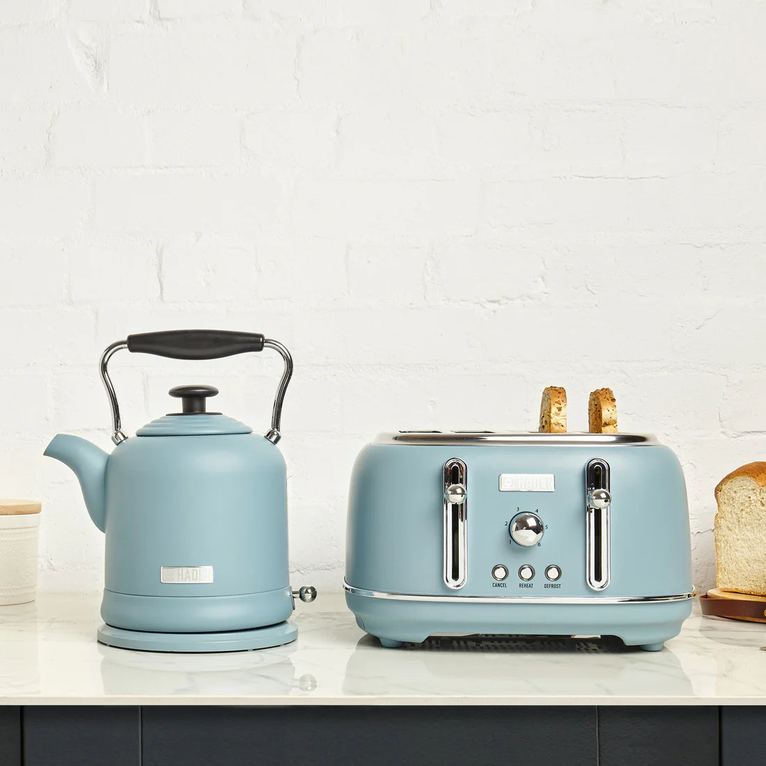 Haden Highclere Blue 4 Slice Toaster