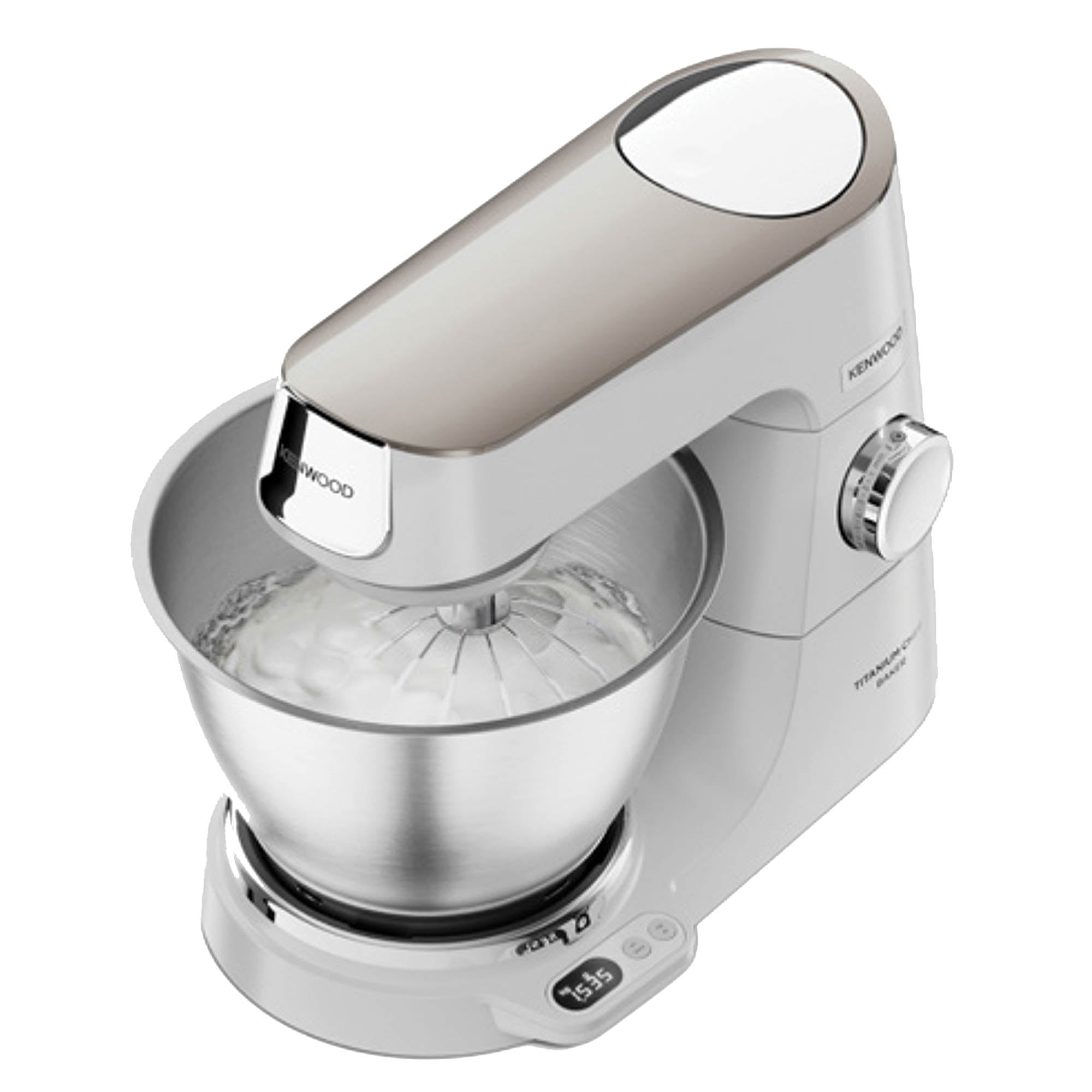 Kenwood 5L Titanium Chef Baker Stand Mixer – White