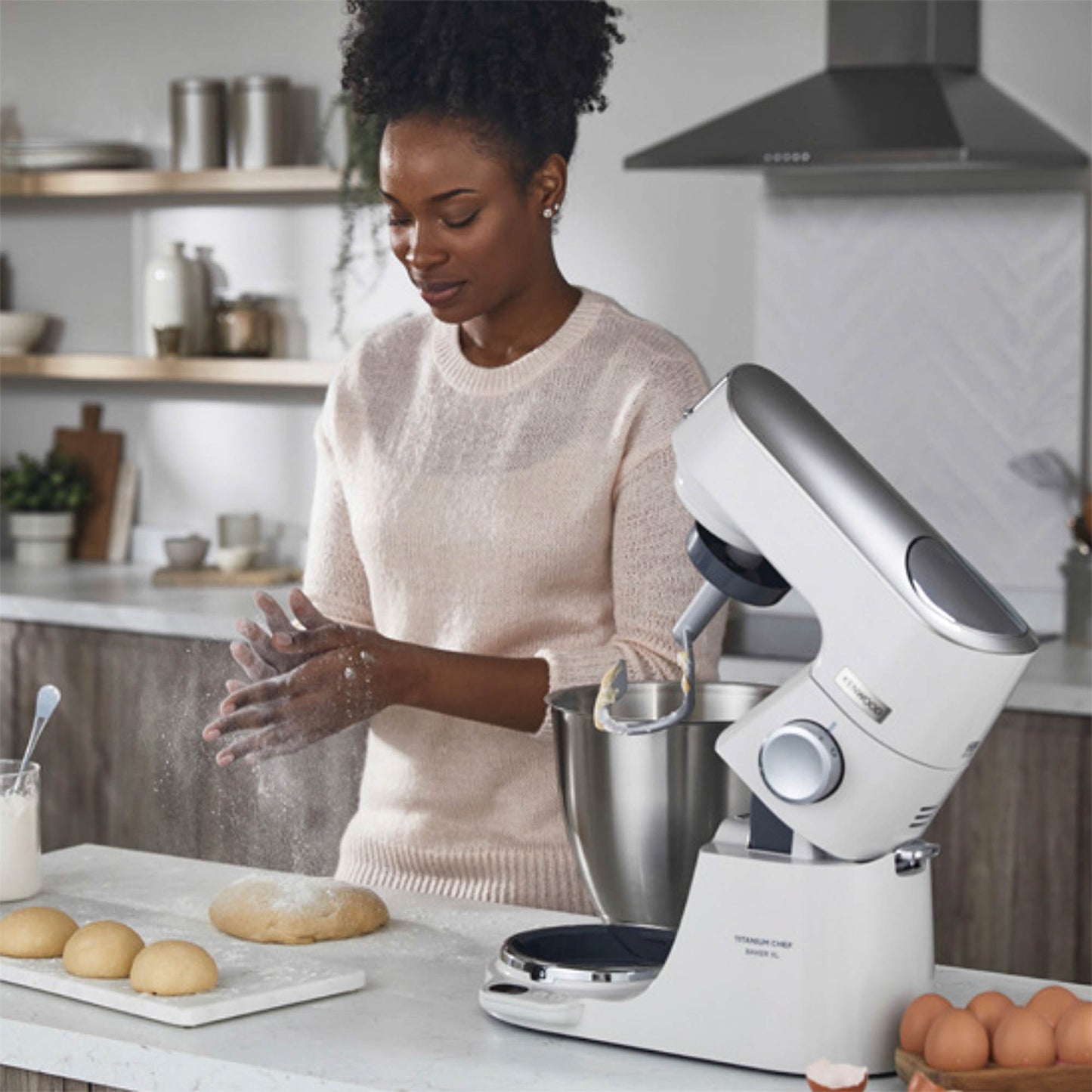 Kenwood 7L Chef Baker XL Stand Mixer – White
