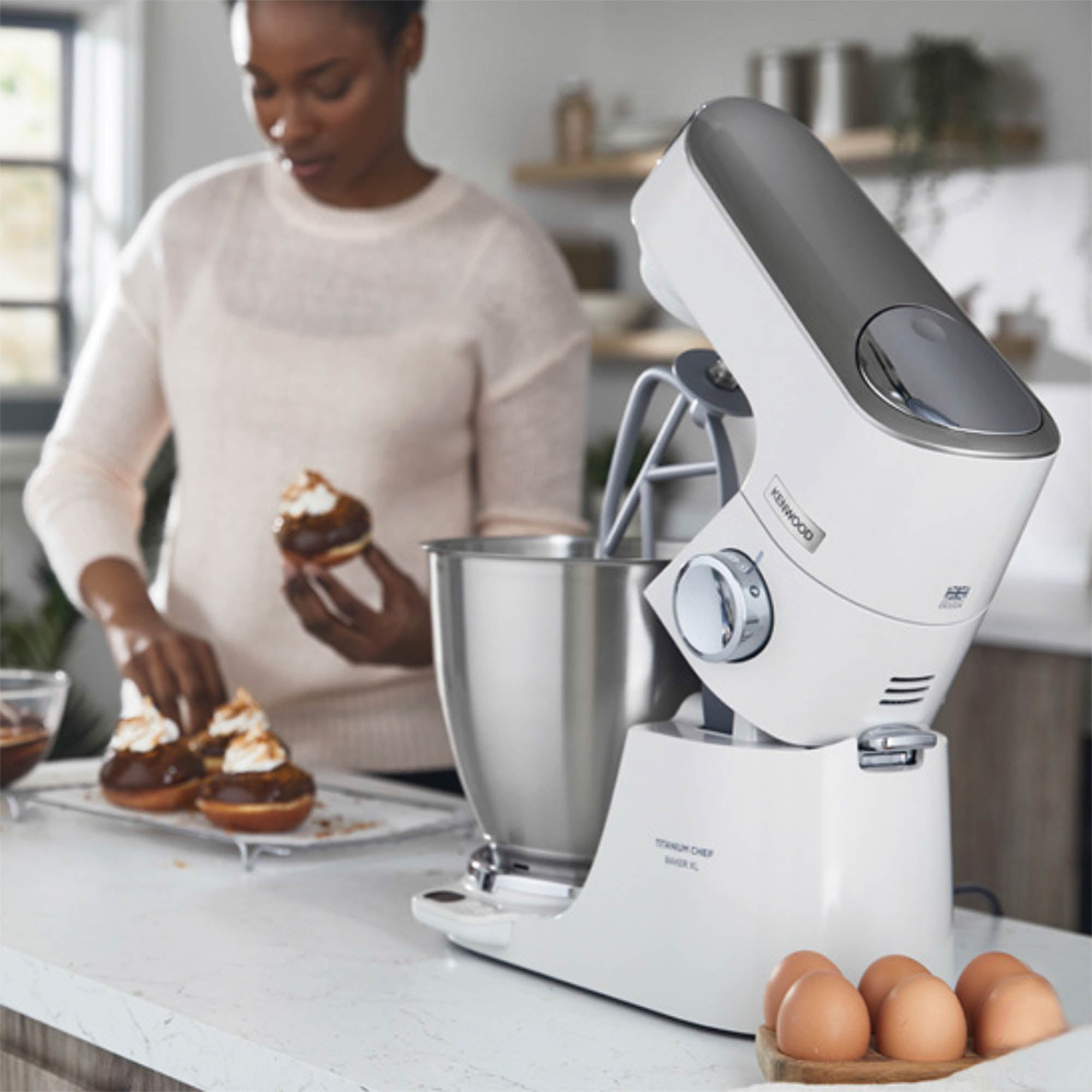 Kenwood 7L Chef Baker XL Stand Mixer – White