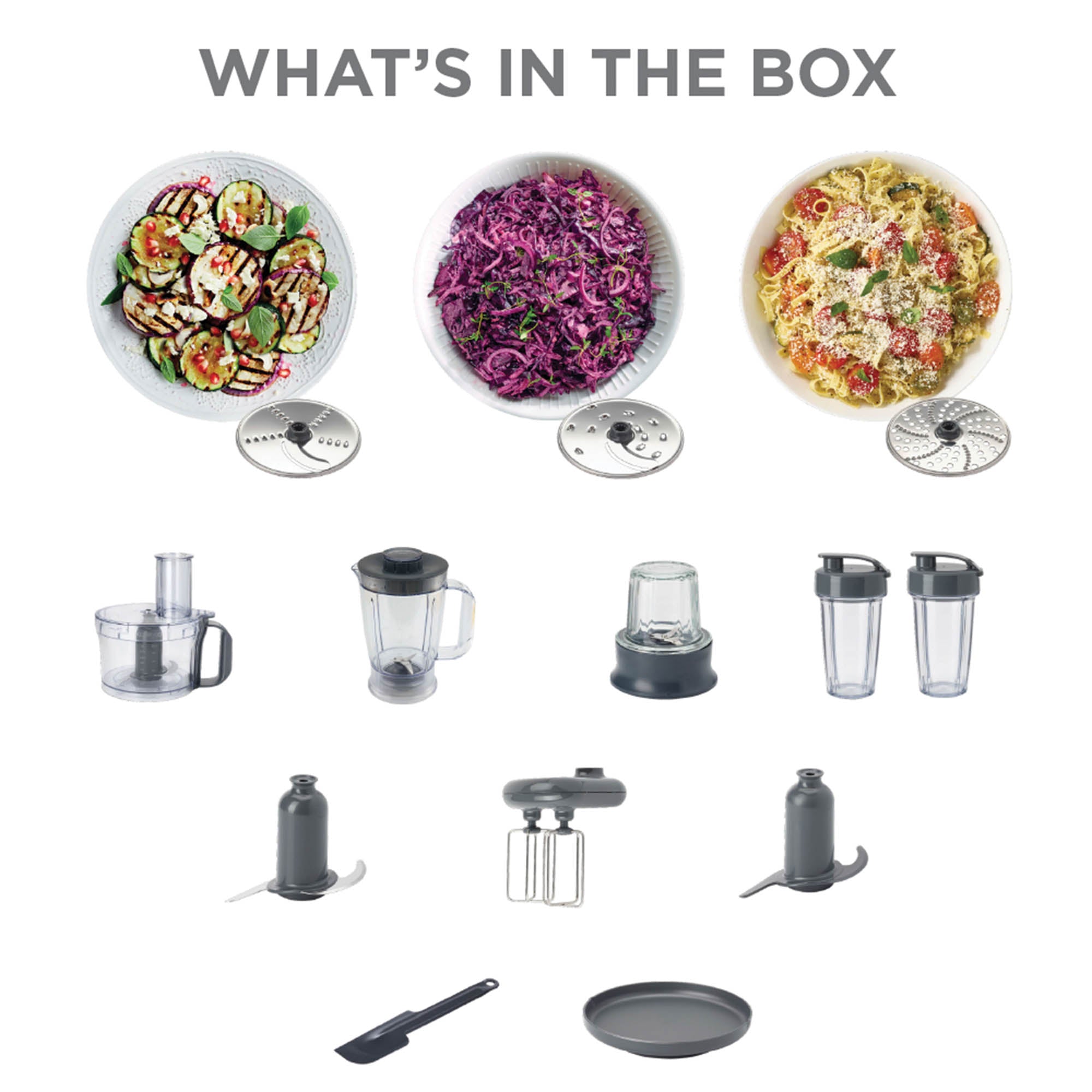 Kenwood MultiPro Compact+ 5-in-1 Food Processor with Weighing – Stainless Steel