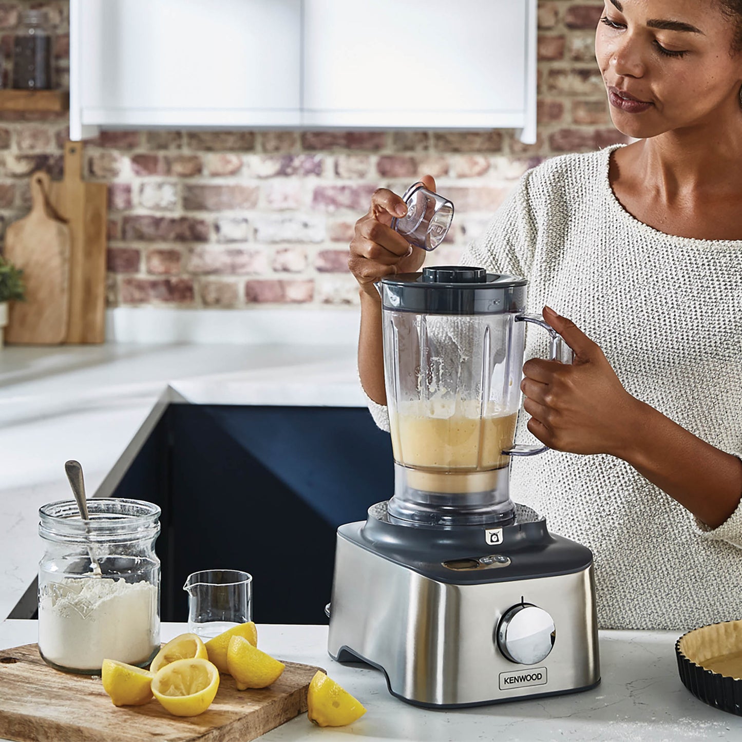 Kenwood MultiPro Compact+ 5-in-1 Food Processor with Weighing – Stainless Steel