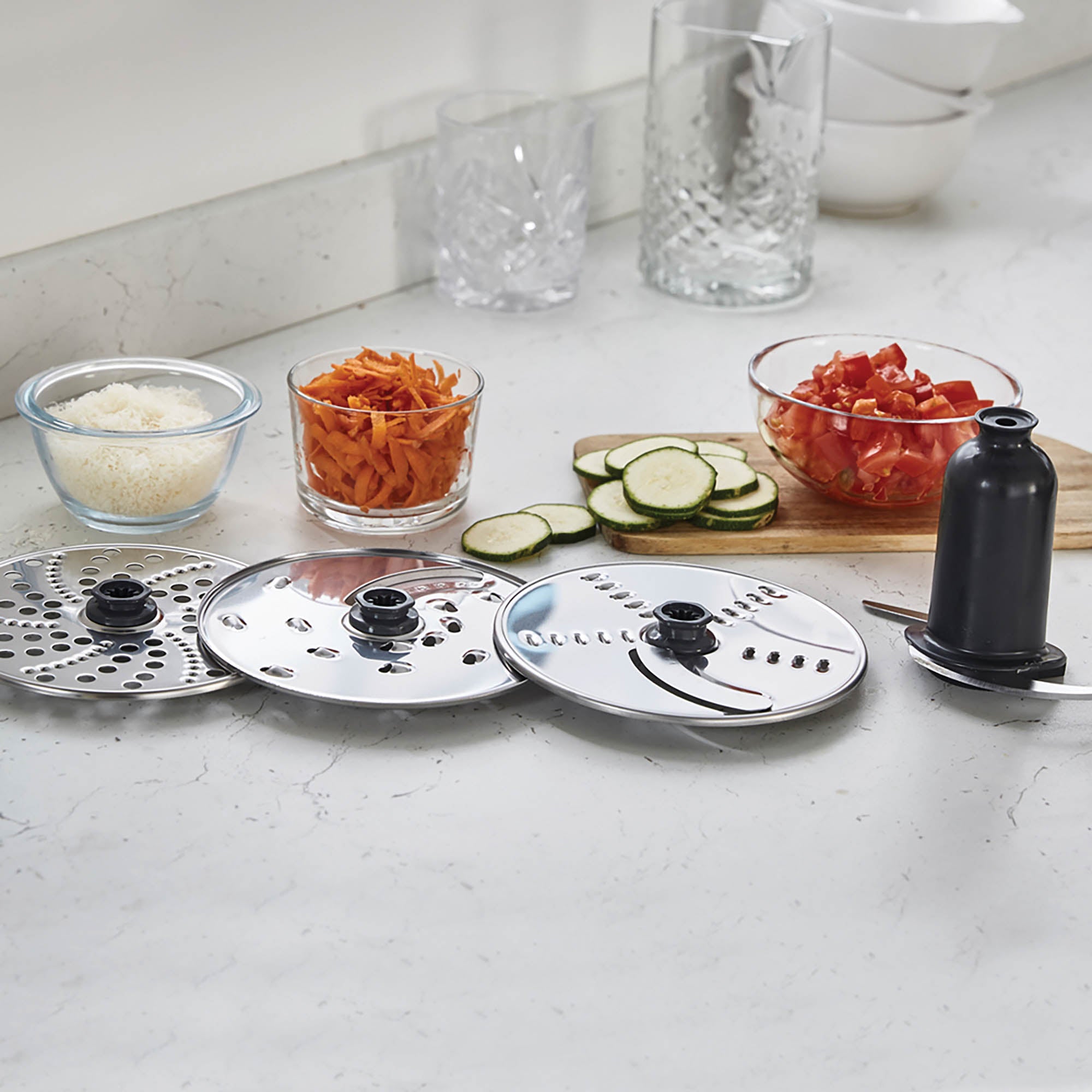 Kenwood MultiPro Compact+ 5-in-1 Food Processor with Weighing – Stainless Steel