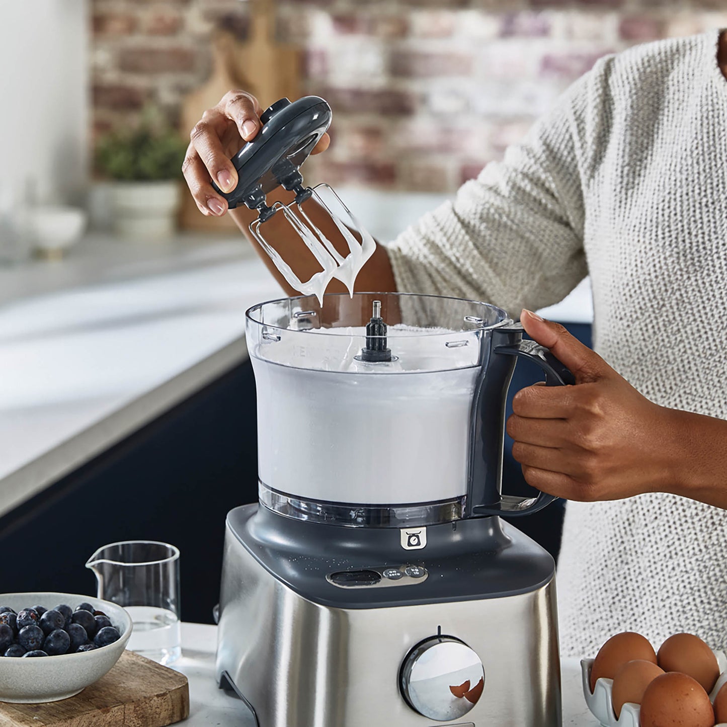 Kenwood MultiPro Compact+ 5-in-1 Food Processor with Weighing – Stainless Steel