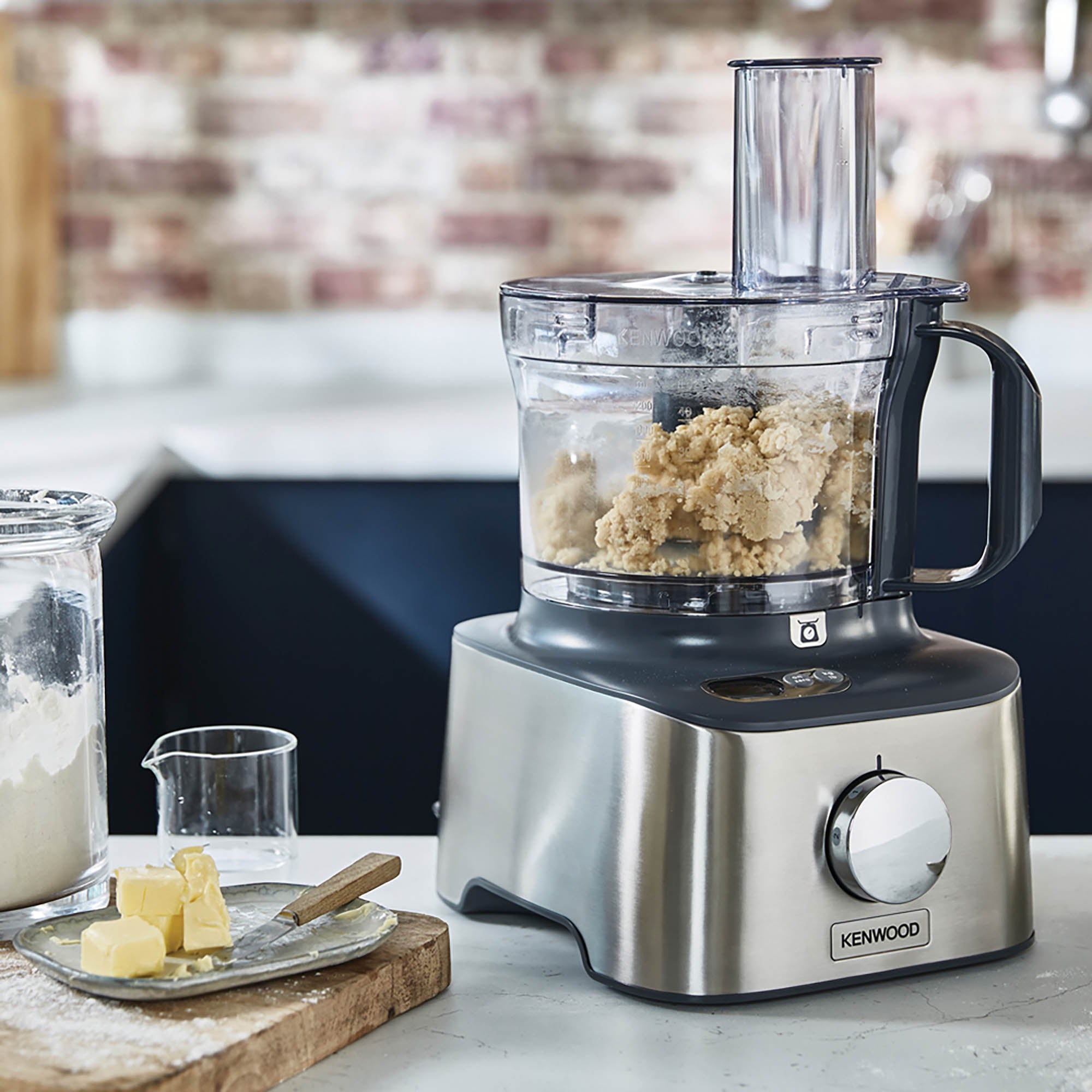 Kenwood MultiPro Compact+ 5-in-1 Food Processor with Weighing – Stainless Steel