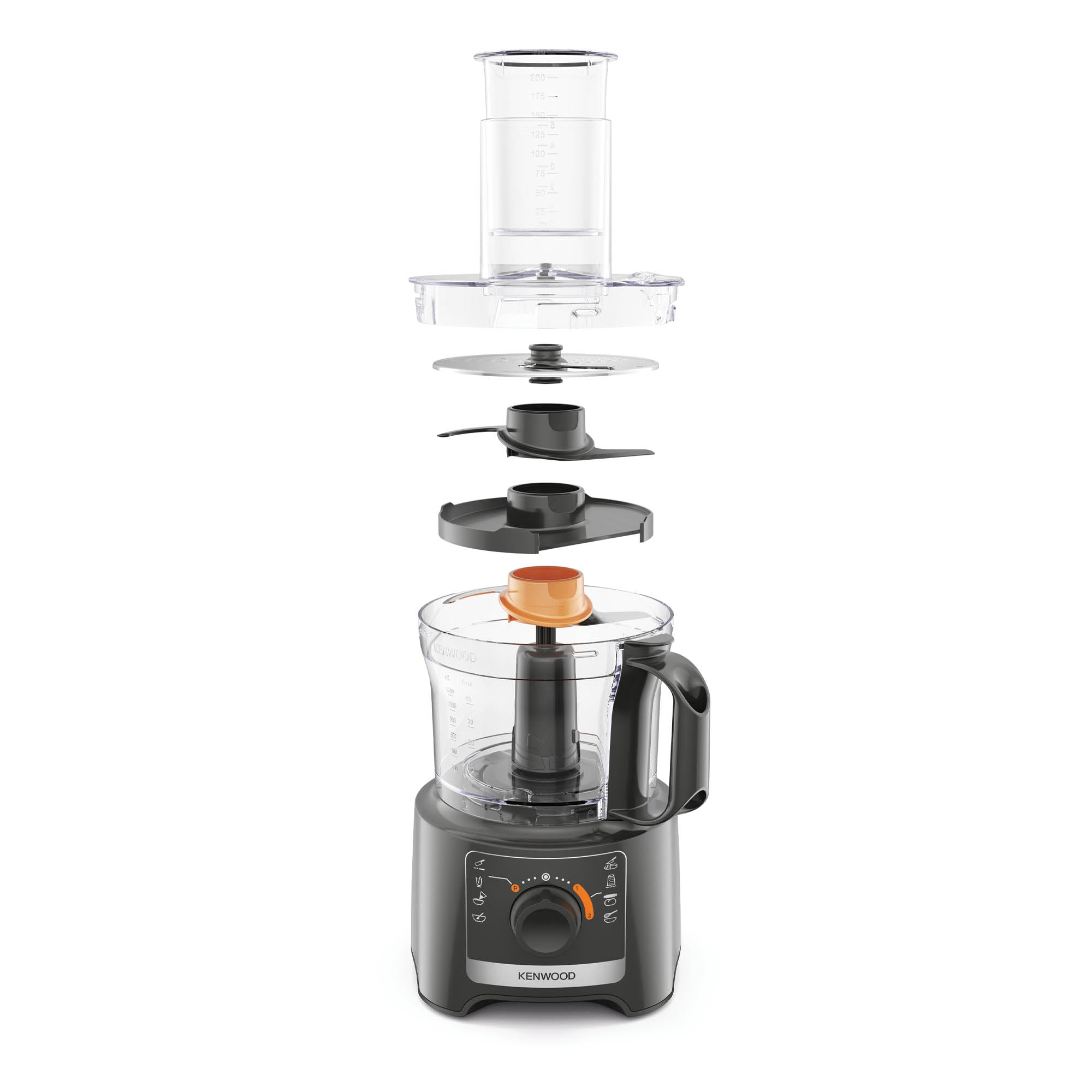 Kenwood 1000W MultiPro 2-in-1 Compact Food Processor & Blender Grey