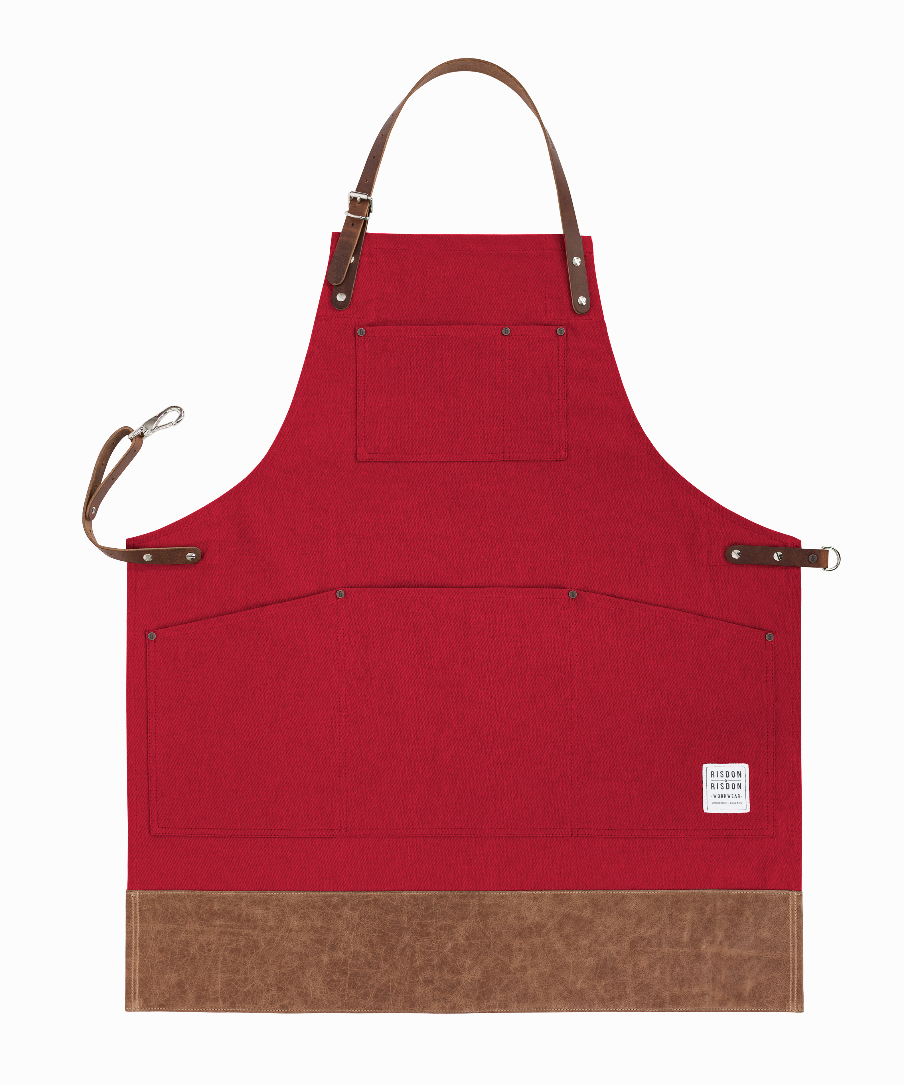 The Risdon Original Apron with Leather Trim