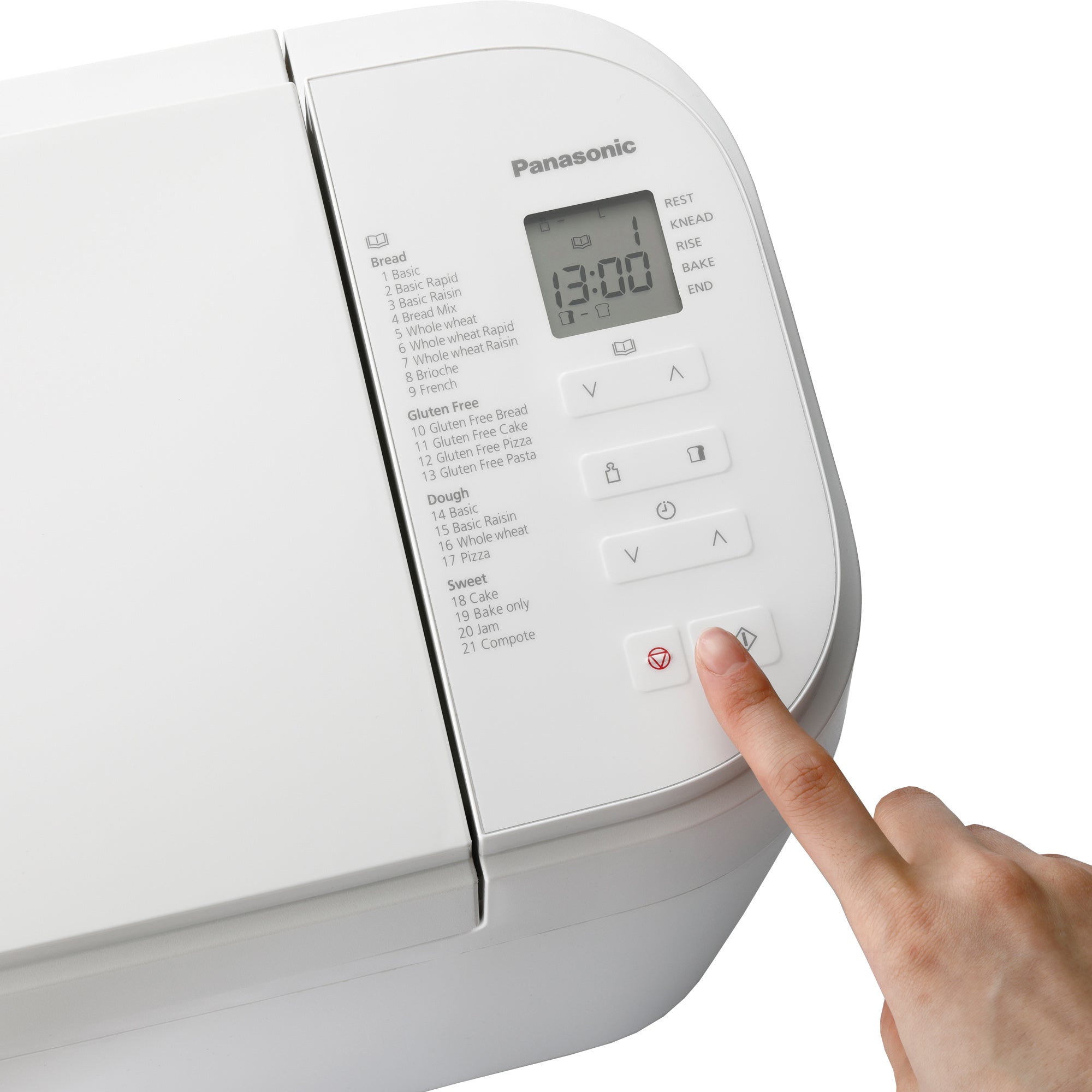 Panasonic Automatic Breadmaker with 21 Programmes – White