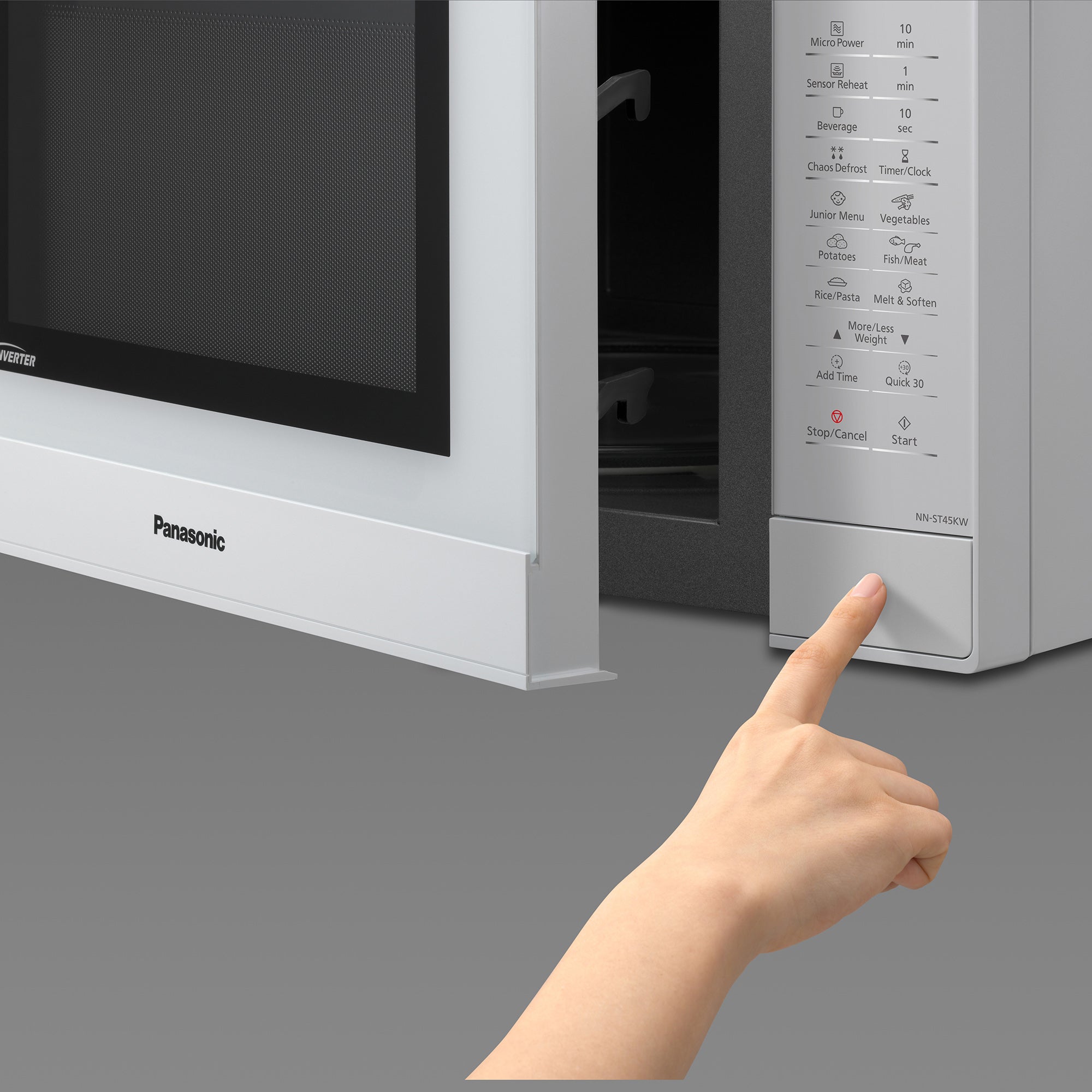 Panasonic Inverter Microwave Oven Stainless Steel - 32L, 1000W