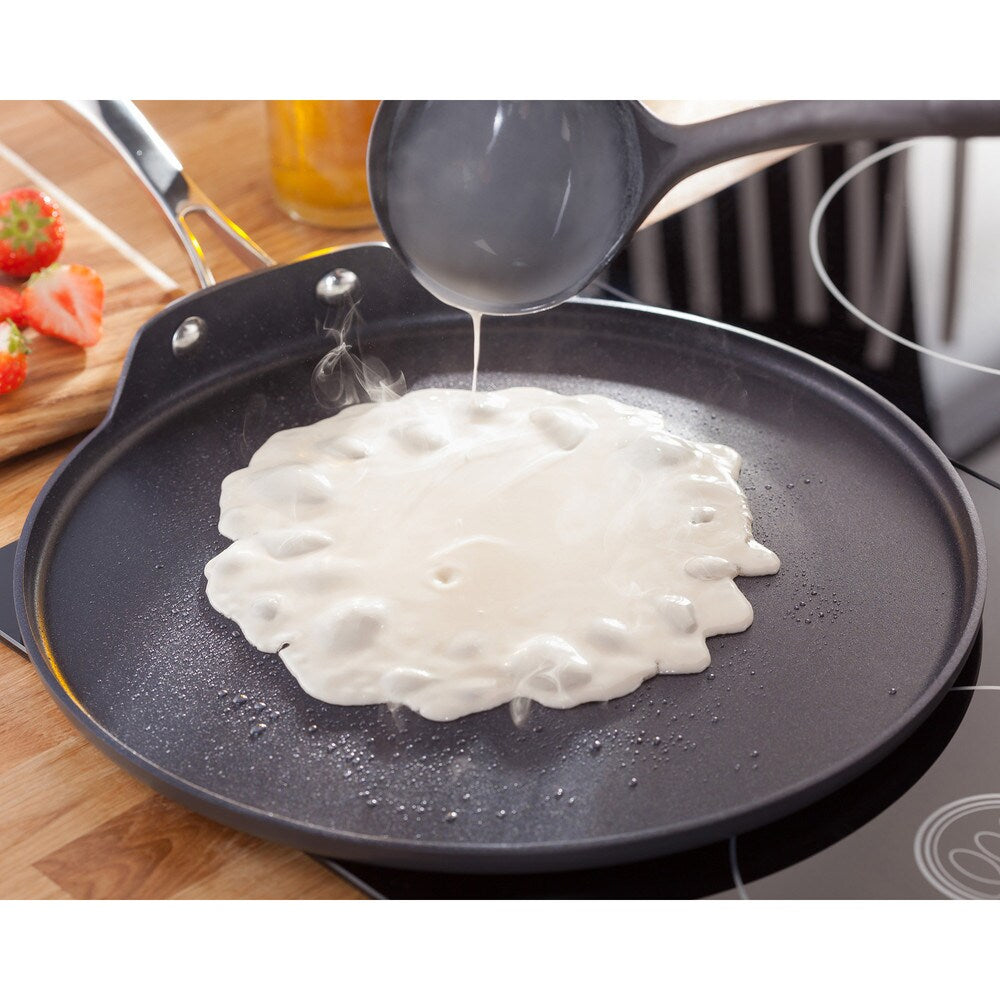 Stellar Hard Anodised 30cm Crepe Pan, Non-Stick