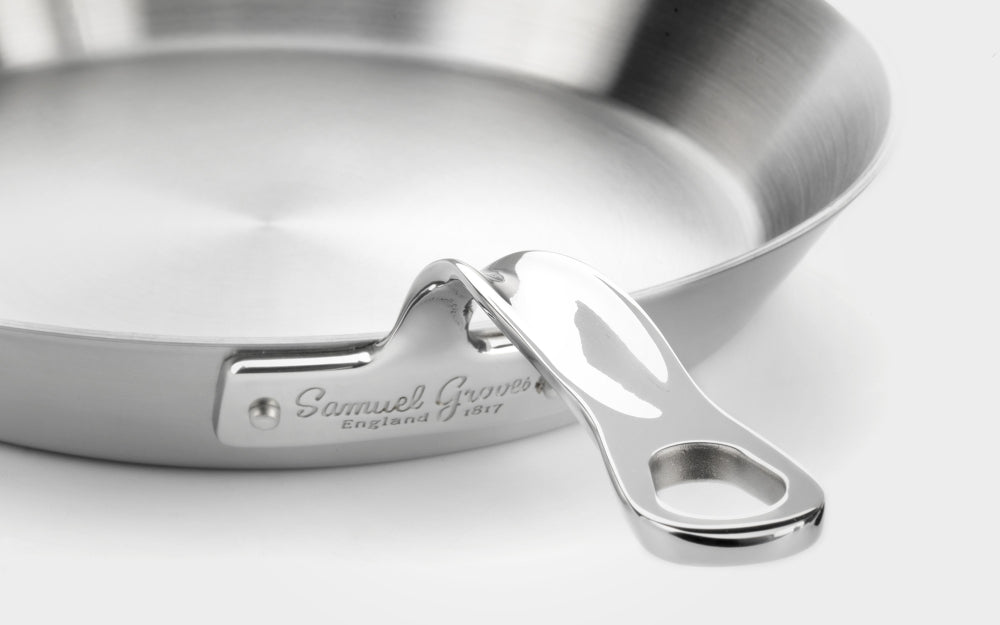 Samuel Groves Stainless Steel 3-ply frying pan