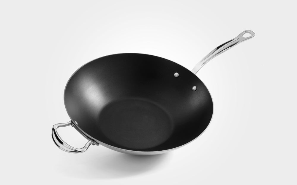 Samuel Groves Classic Non-Stick Stainless Steel Triply Wok