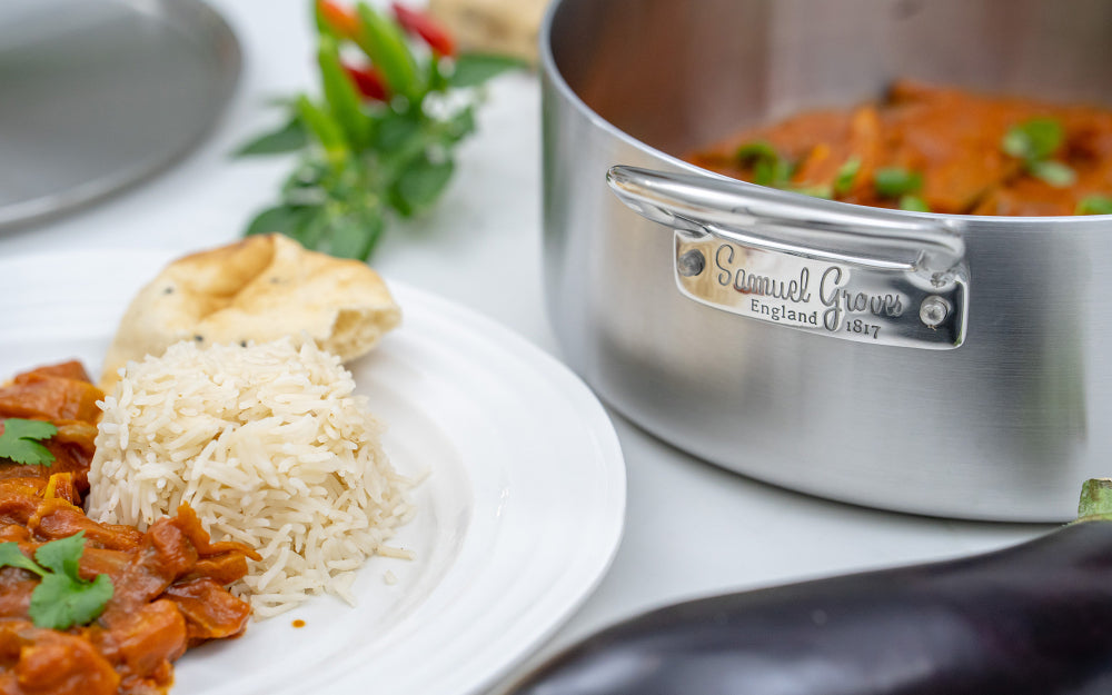 Samuel Groves Classic Stainless Steel Triply Casserole Pan with Lid