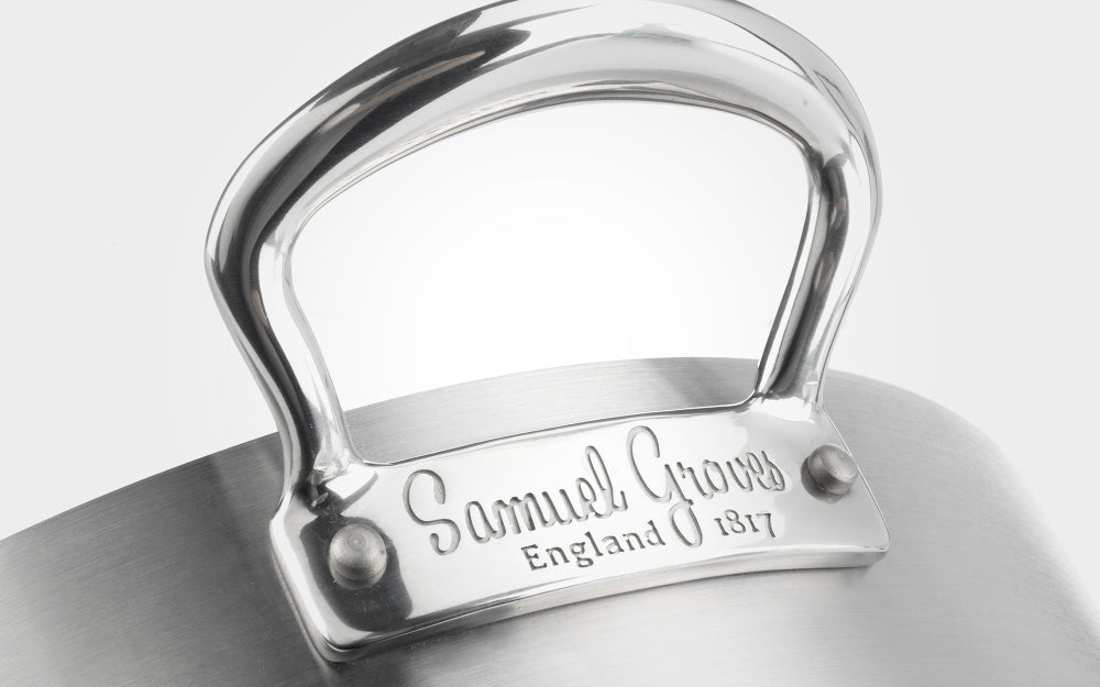 Samuel Groves Classic Stainless Steel Triply Casserole Pan with Lid