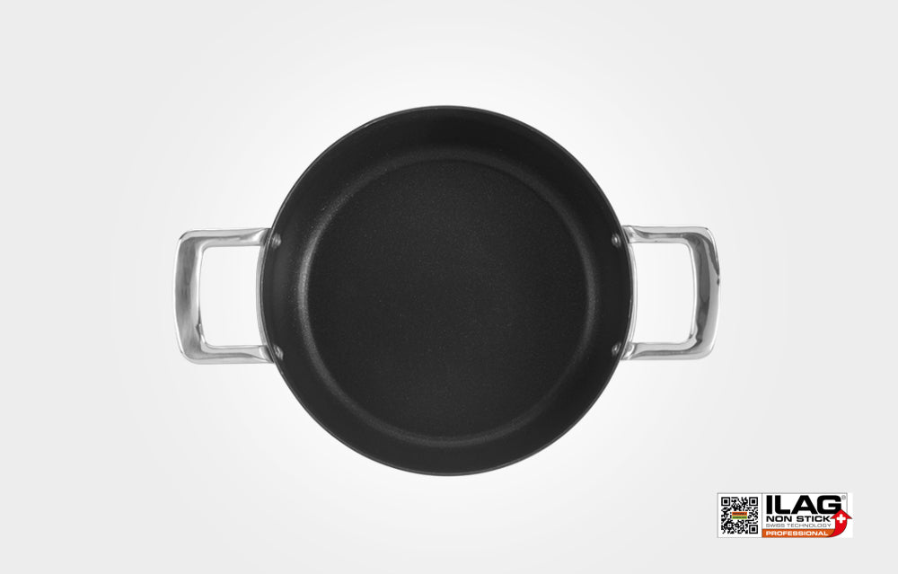Samuel Groves Urban Stainless Steel Non-Stick Triply Chefs Pan with Domed Lid