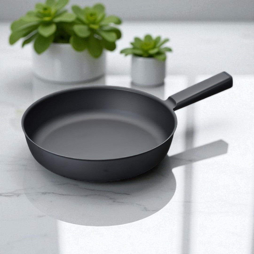 Unilloy Lightweight Cast Iron Fry Pan – 20cm / 24cm / 26cm