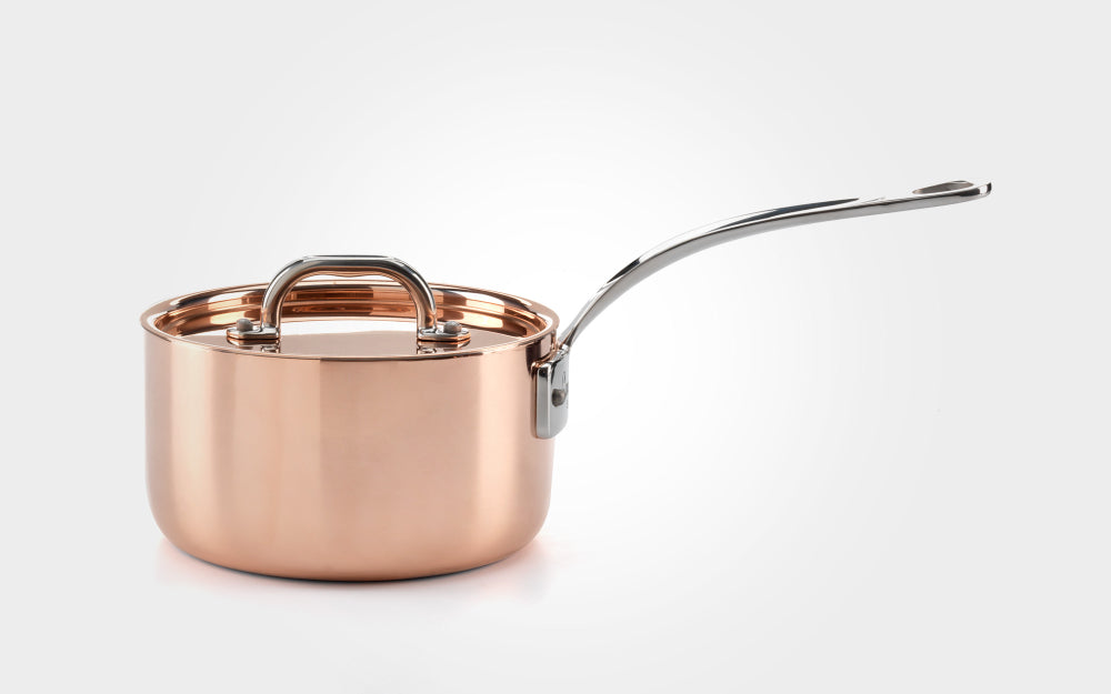 Samuel Groves Copper Clad Saucepan & Lid