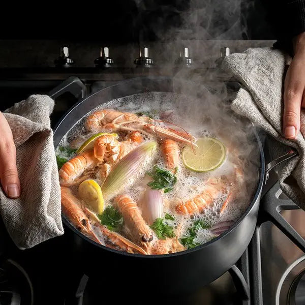 Stellar Hard Anodised, 24cm Stockpot, 8L, Non-Stick