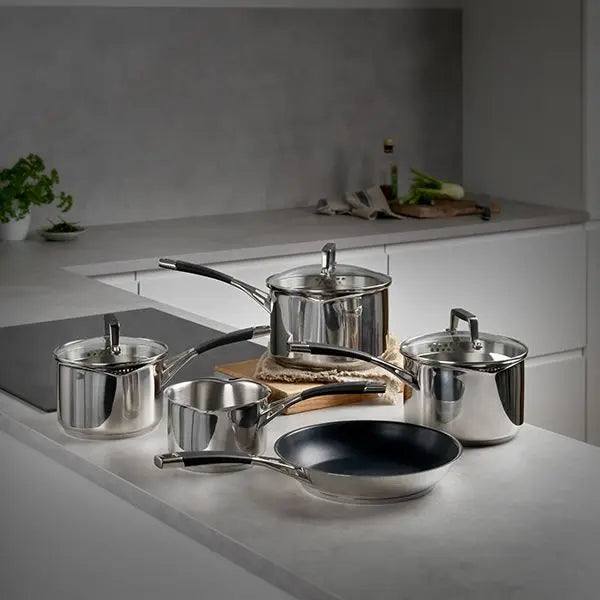 Stellar Flow, 5 Piece Draining Saucepan Set