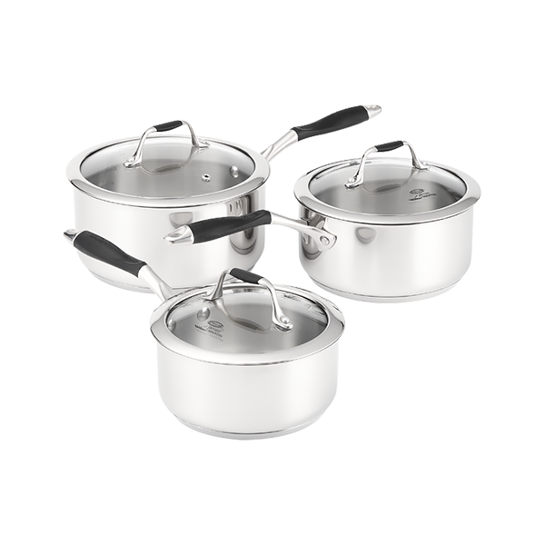 Stellar James Martin, JM 3 Piece Saucepan Set