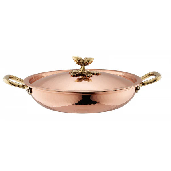 Ruffoni Historia Copper Covered Paella Pan – 28cm (Hand-Hammered in Italy)