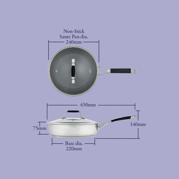 Stellar Flow, 24cm Saute Pan, Non-Stick