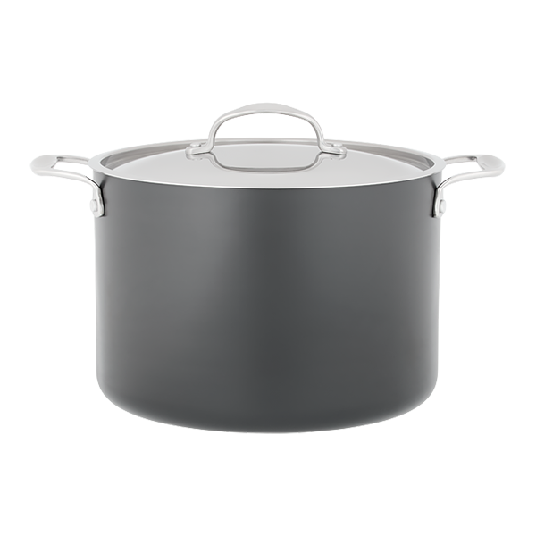 Stellar Hard Anodised, 24cm Stockpot, 8L, Non-Stick