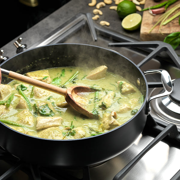 Stellar Hard Anodised, 28cm Sauteuse Pan, Non-Stick