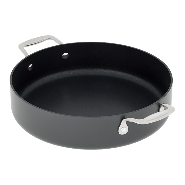 Stellar Hard Anodised, 28cm Sauteuse Pan, Non-Stick
